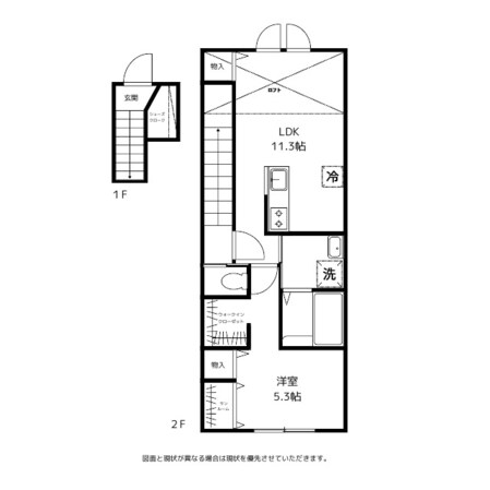 大泉駅 徒歩8分 2階の物件間取画像